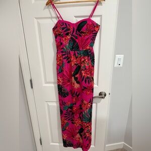 Floral Strapless Maxi Dress